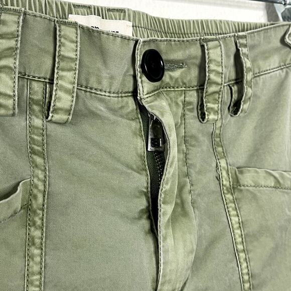 ZADIG & VOLTAIRE PAMELA COTTON TROUSER STRIPE GREEN PANTS SIZE 40 - Picture 7 of 12